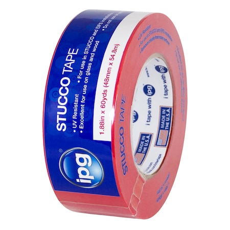 Intertape 1.88" x 60 Yds Red Poly Mask Stucco Masking Tape 4379PL